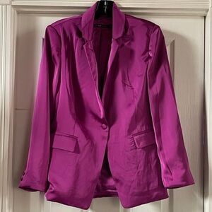 Anthropologie magenta hazel blazer